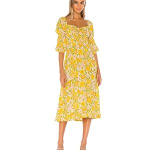 NWT Faithful the Brand Nora Midi Dress Med (sm 8)